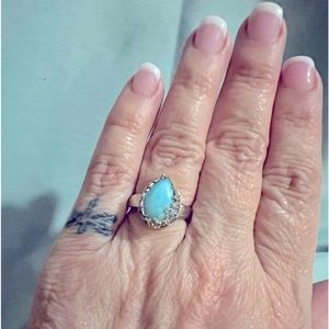 Larimar stone in Sterling Silver